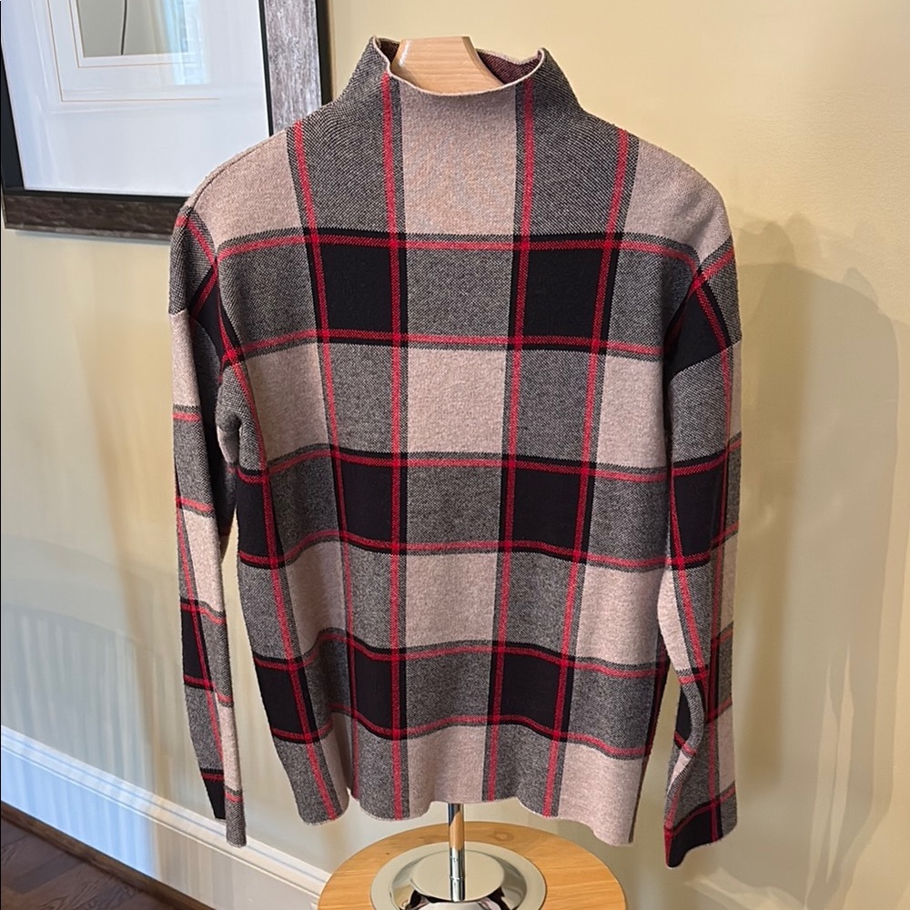 Rachel Zoe Plaid Blouse - Black, Gray, Red